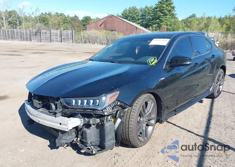 2020 Acura Tlx A-Spec/A-Spec W/Red Leather from USA, damaged, VIN 19UUB1F60LA010170